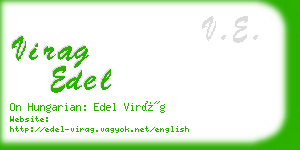virag edel business card